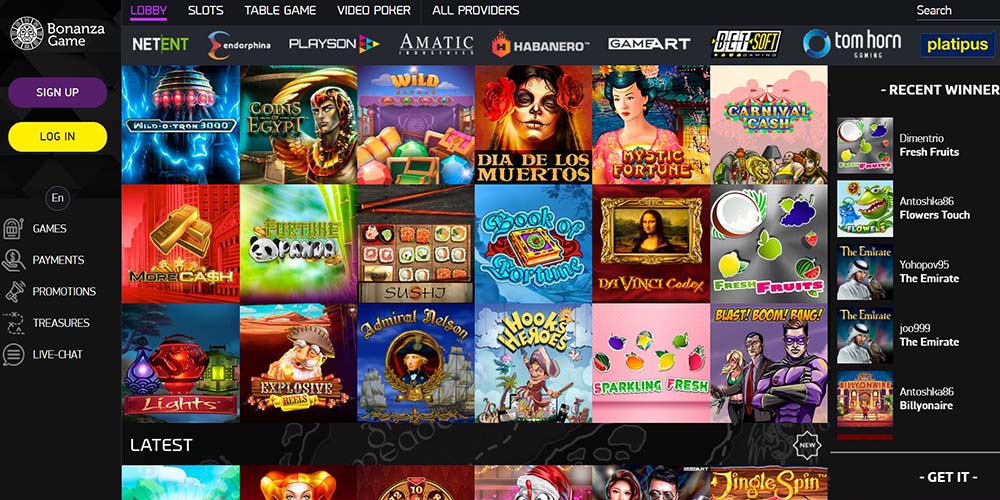 BonanzaGame Casino – Twoje miejsce na najlepsze gry online